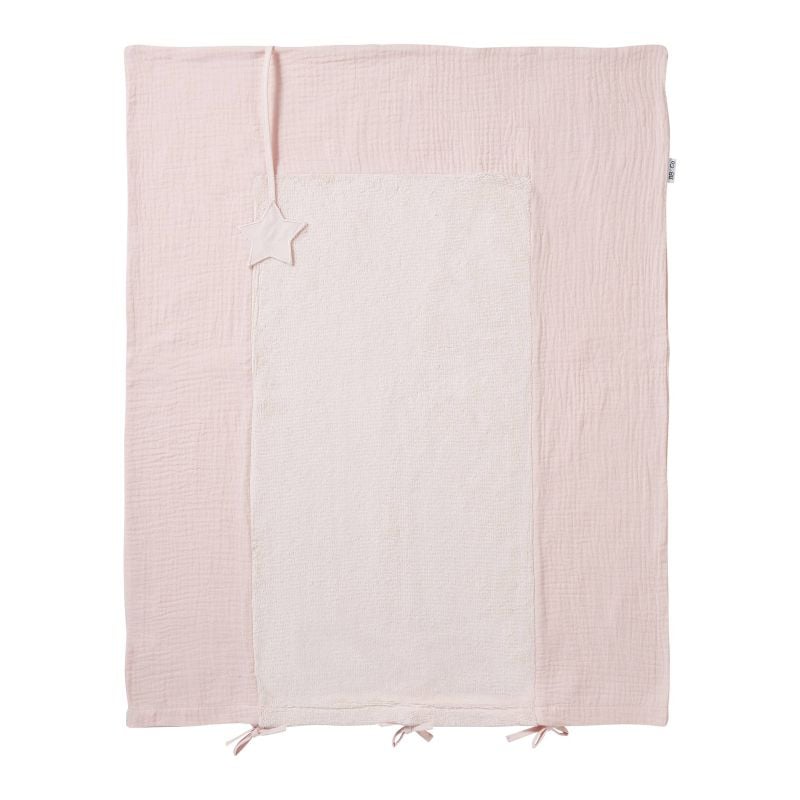Housse de matelas à langer bambou & gaze Mix & Match ROSE BB&Co