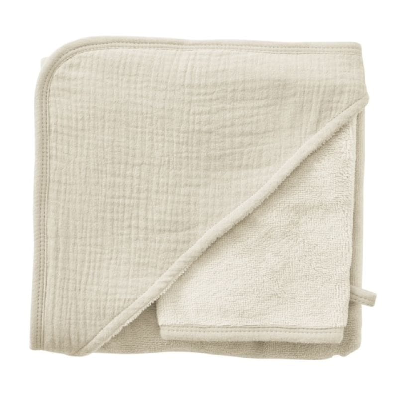 Cape de bain et gant de toilette Mix & Match BEIGE BB&Co