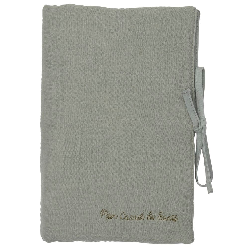 Protège-carnet de santé gaze de coton Mix&Match VERT BB&Co