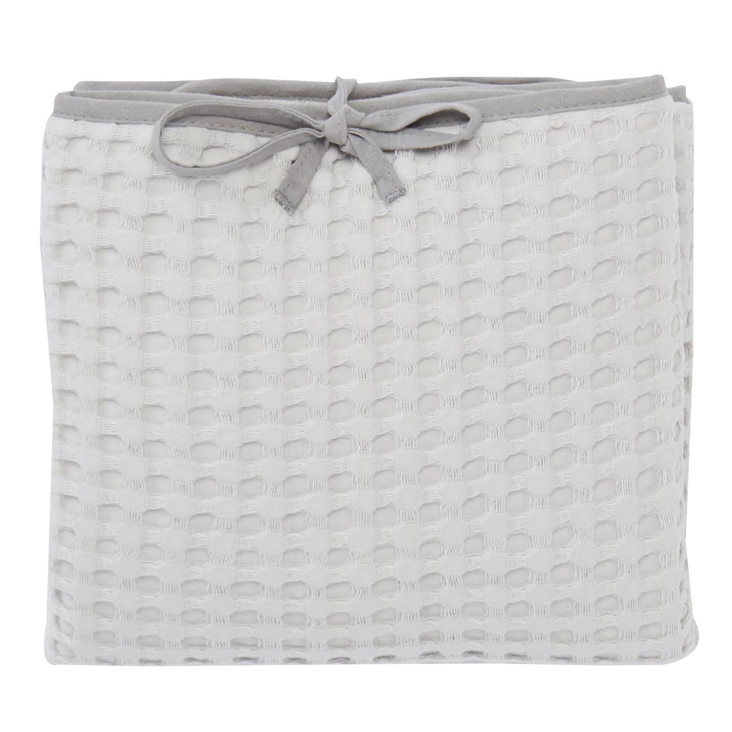 Matelas à langer nomade en coton gaufré GRIS BB&Co