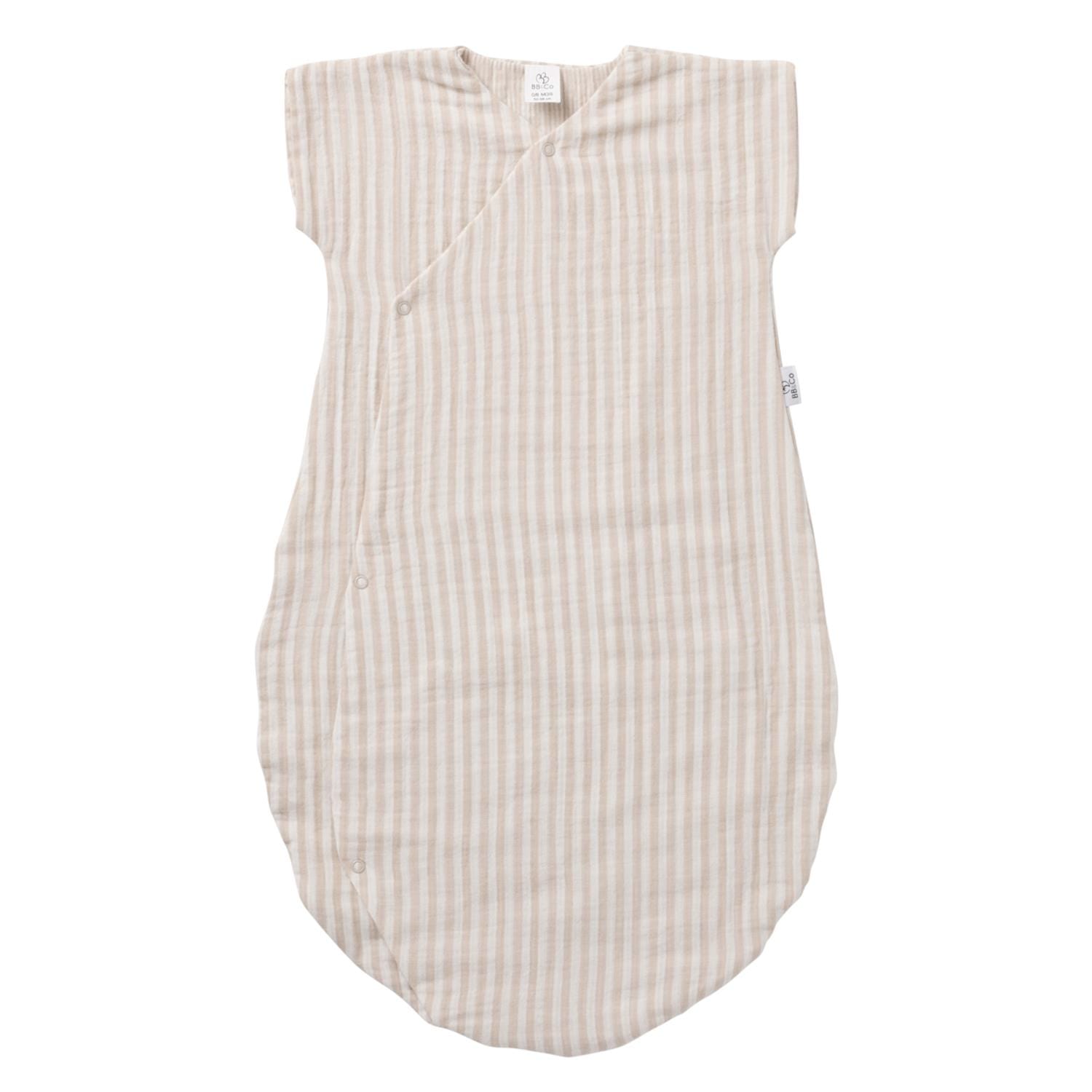 Gigoteuse d’été en gaze rayé BEIGE BB&Co