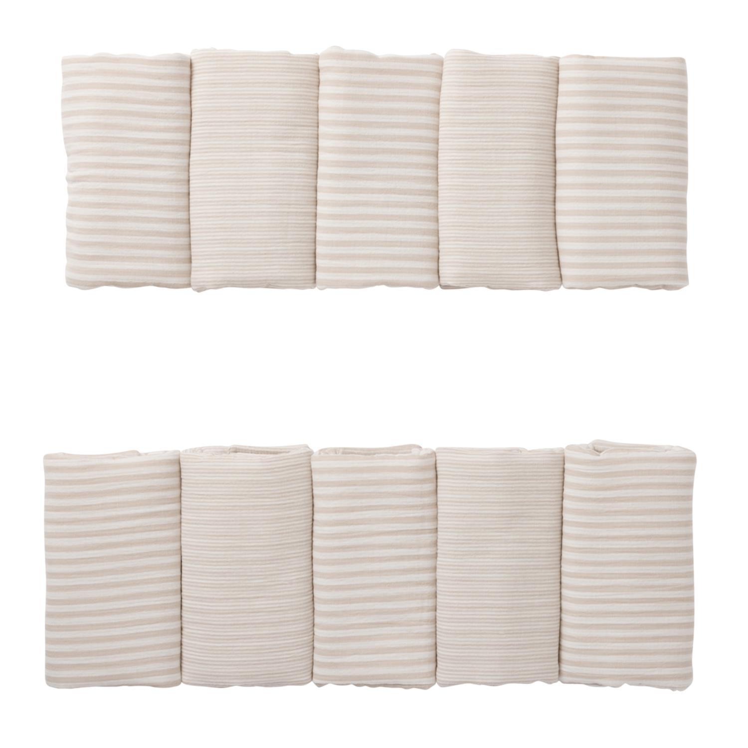 Tour de lit modulable rayé BEIGE BB&Co