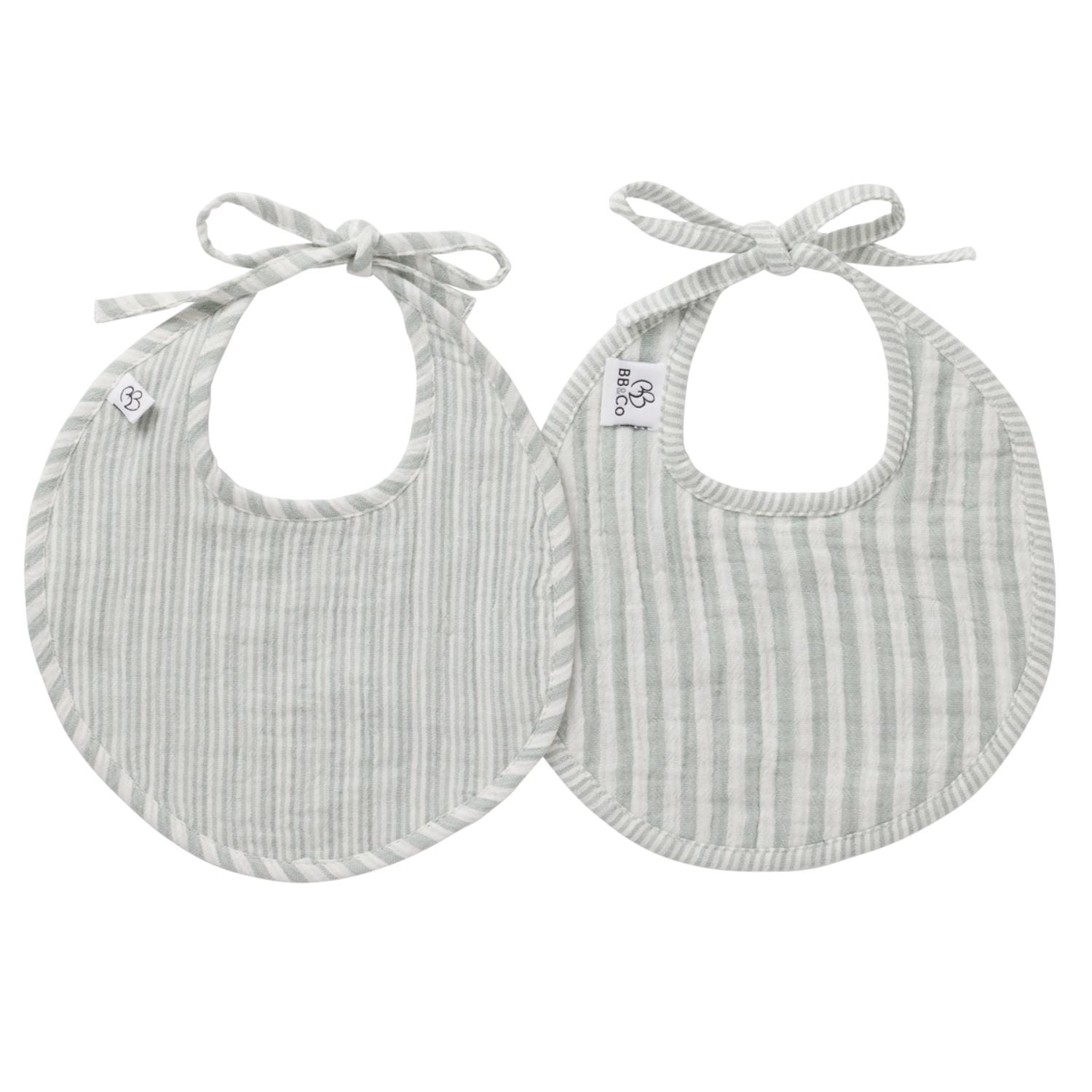 Lot de 2 bavoirs naissance rayé MULTICOLORE BB&Co