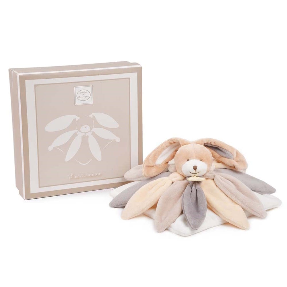 Peluche plate Lapin BEIGE Doudou & Compagnie