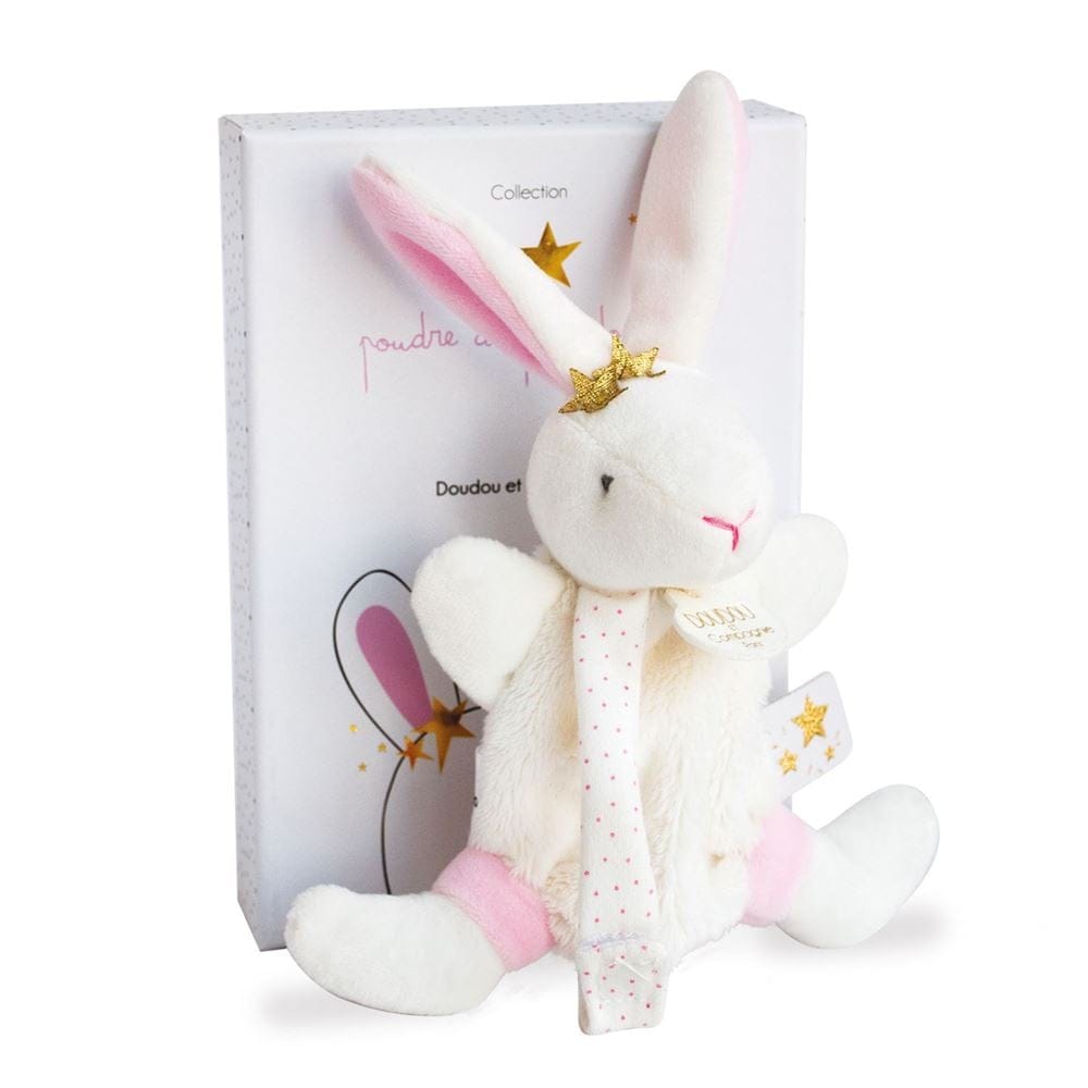 Doudou Lapin étoile  ROSE Doudou & Compagnie