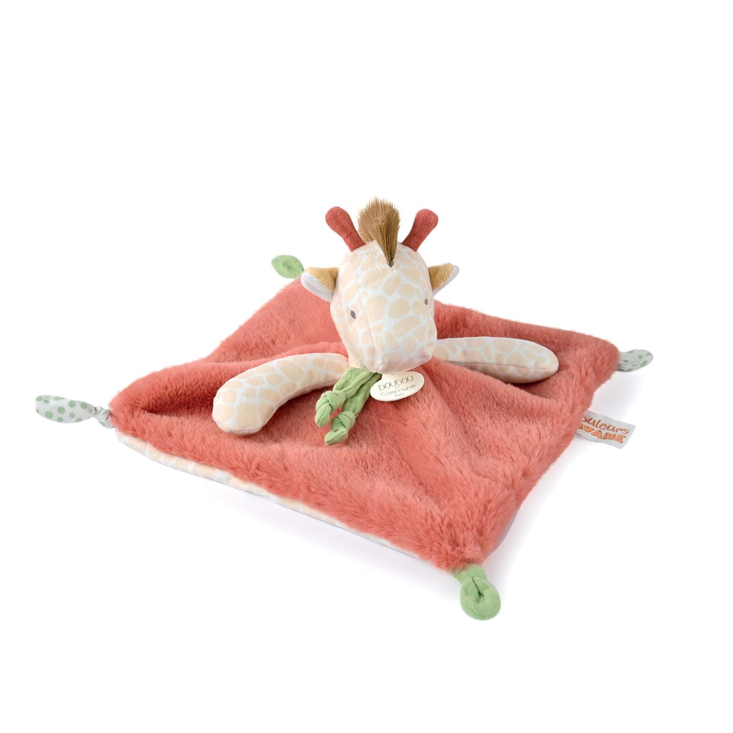 Doudou plat Girafe BEIGE Doudou & Compagnie