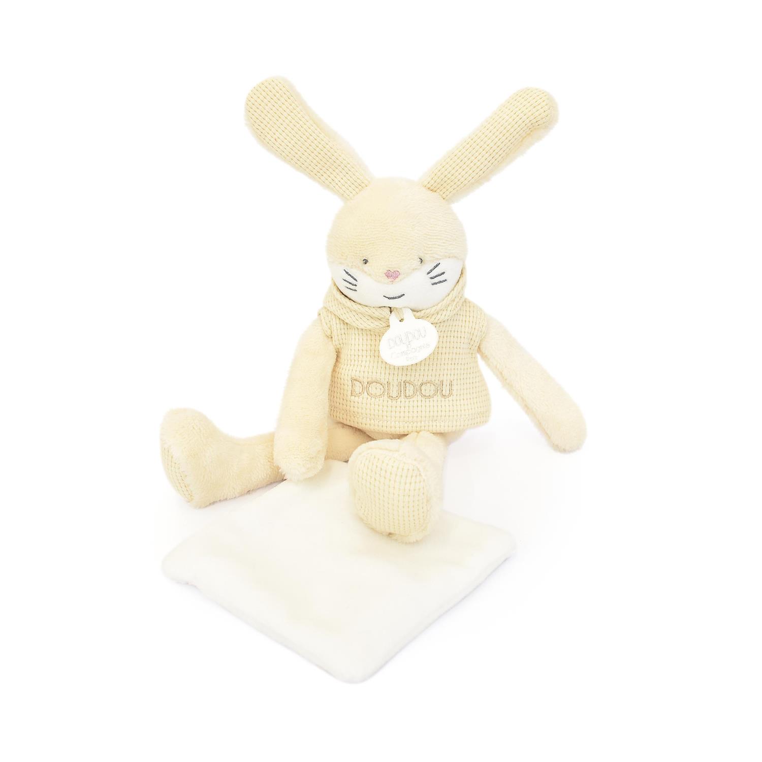Peluche Sweety lapin ROSE Doudou & Compagnie