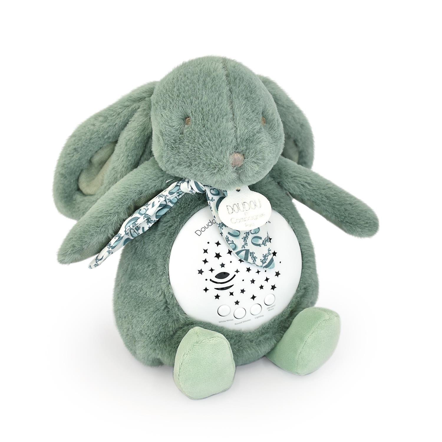 Veilleuse musicale Lapin Projection VERT Doudou & Compagnie