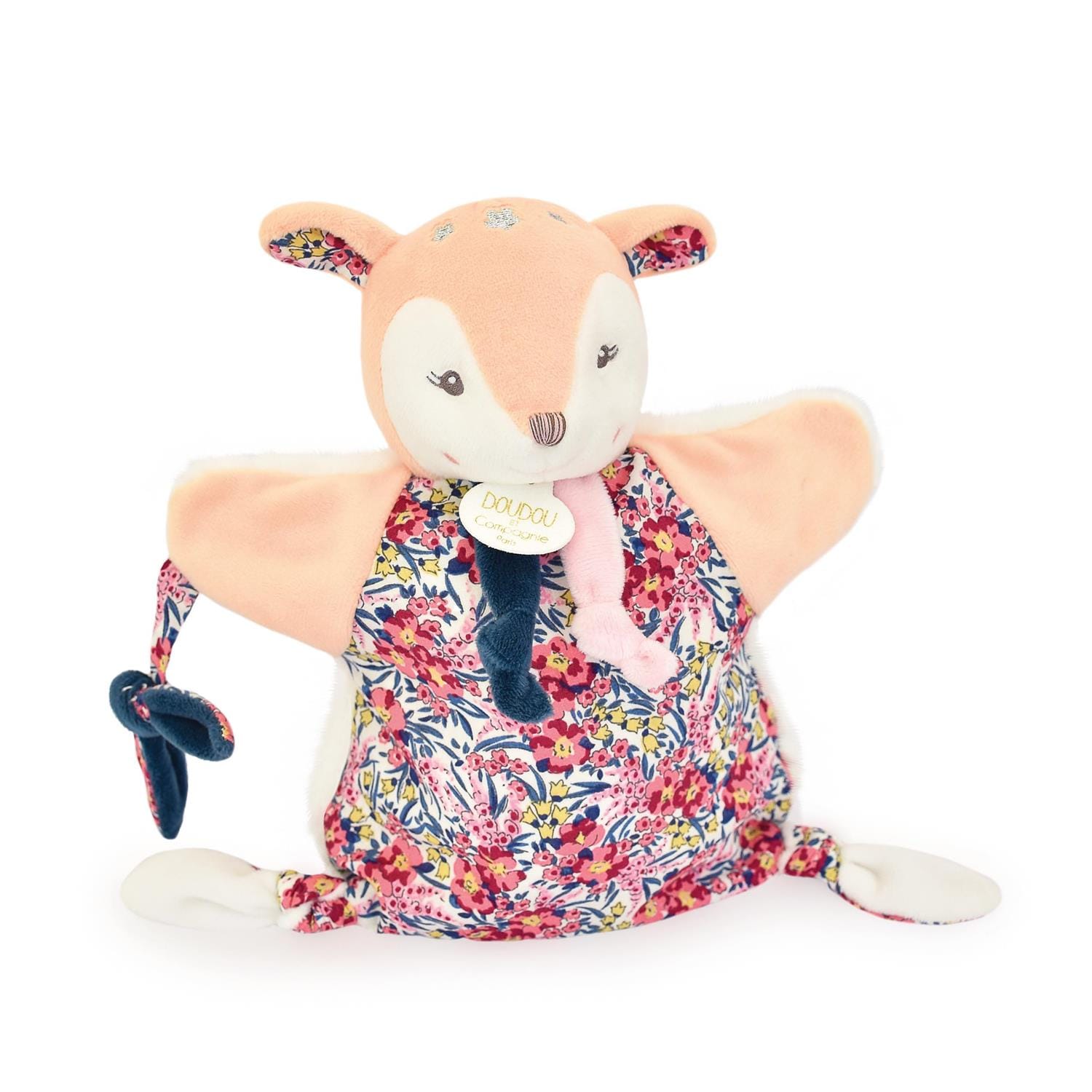 Doudou marionnette foan Boh'aime ROSE Doudou & Compagnie