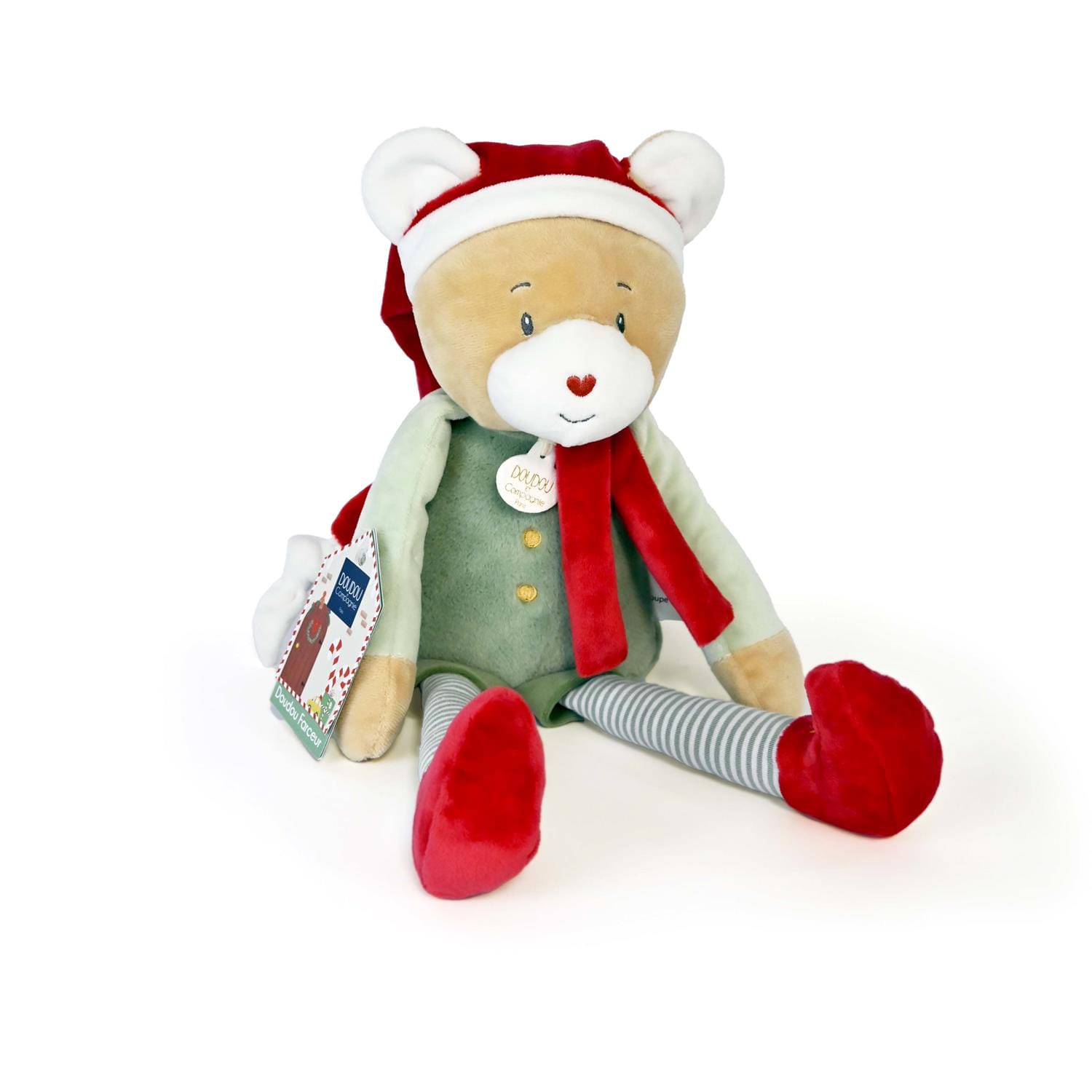 Doudou farceur cotillon VERT Doudou & Compagnie