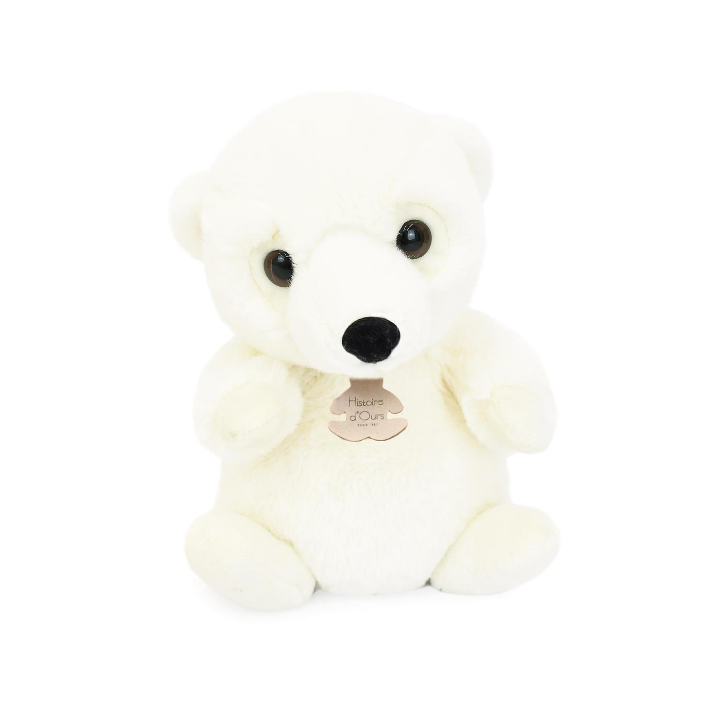 Peluche les doux stretch Ours BLANC Doudou & Compagnie