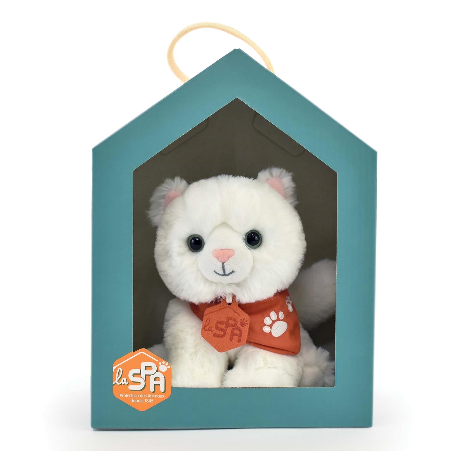 Peluche chat MM BLANC Histoire d'Ours