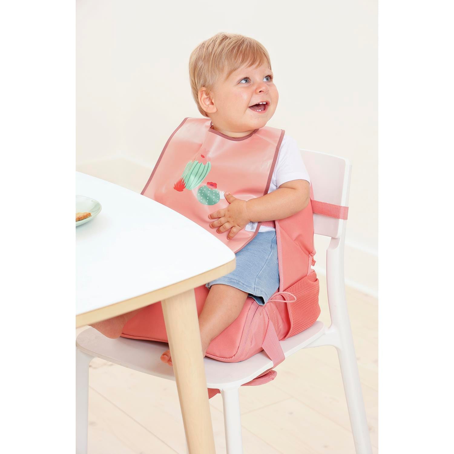 Lot de 2 bavoirs bi-matières MULTICOLORE BabyToLove