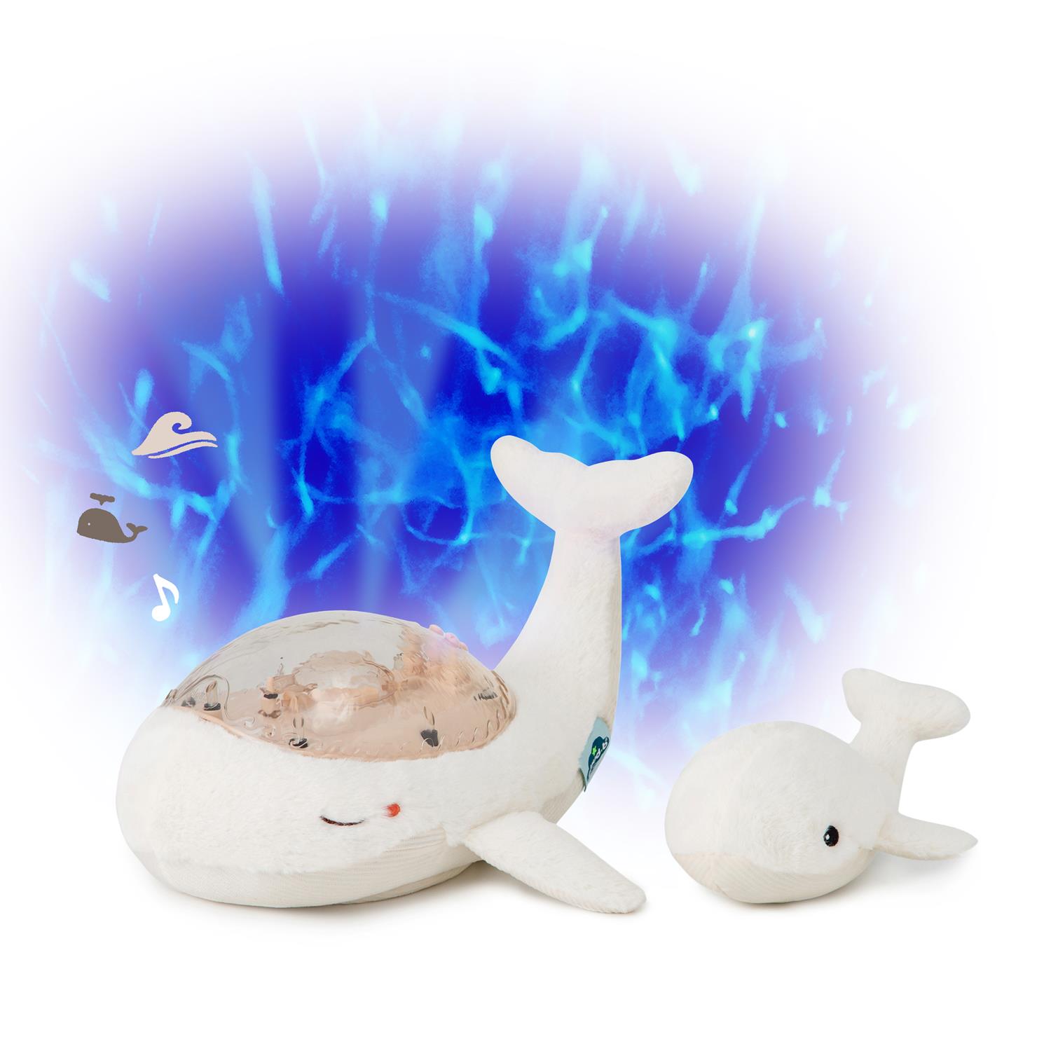 Peluche veilleuse Tranquil Whale BLANC Cloud b