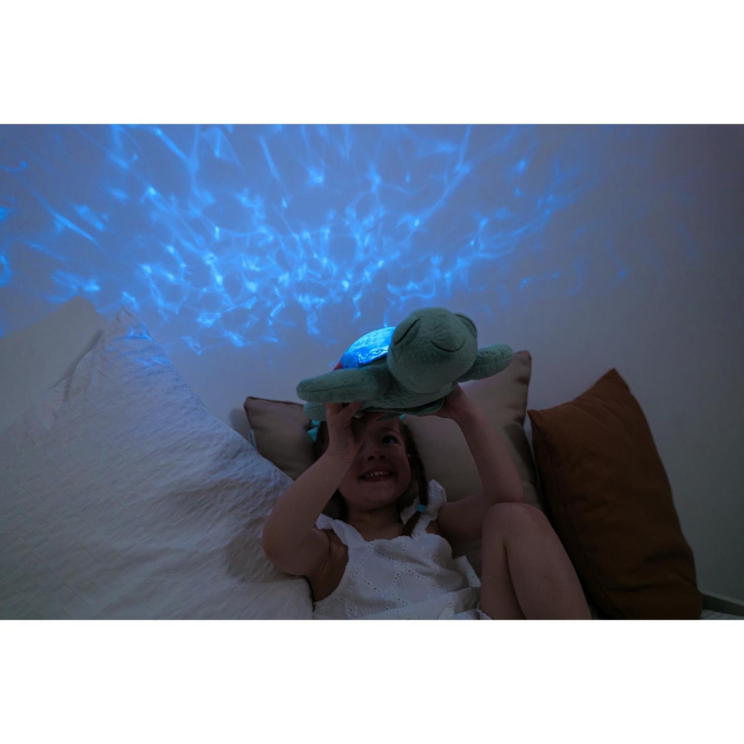 Veilleuse projection musicale - Tranquil Turtle VERT Cloud b
