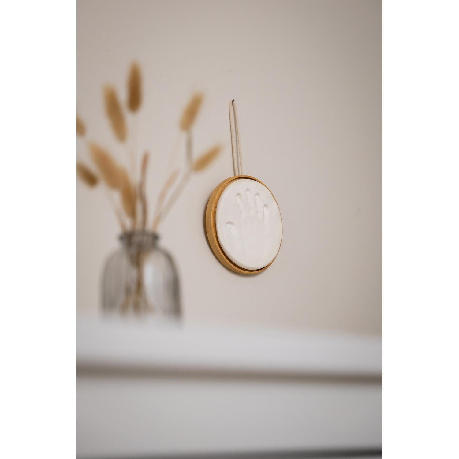 Médaillon Empreinte Bois BLANC Petit Artichaut