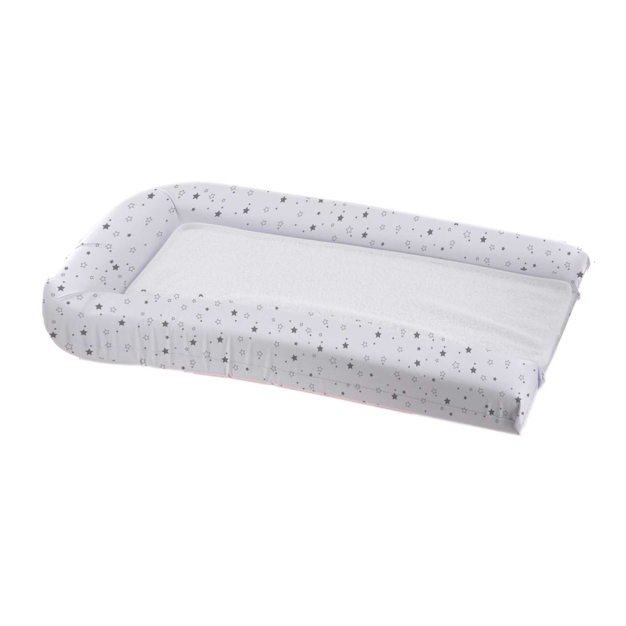 Matelas à langer PVC + 2 éponges amovibles BLANC Domiva