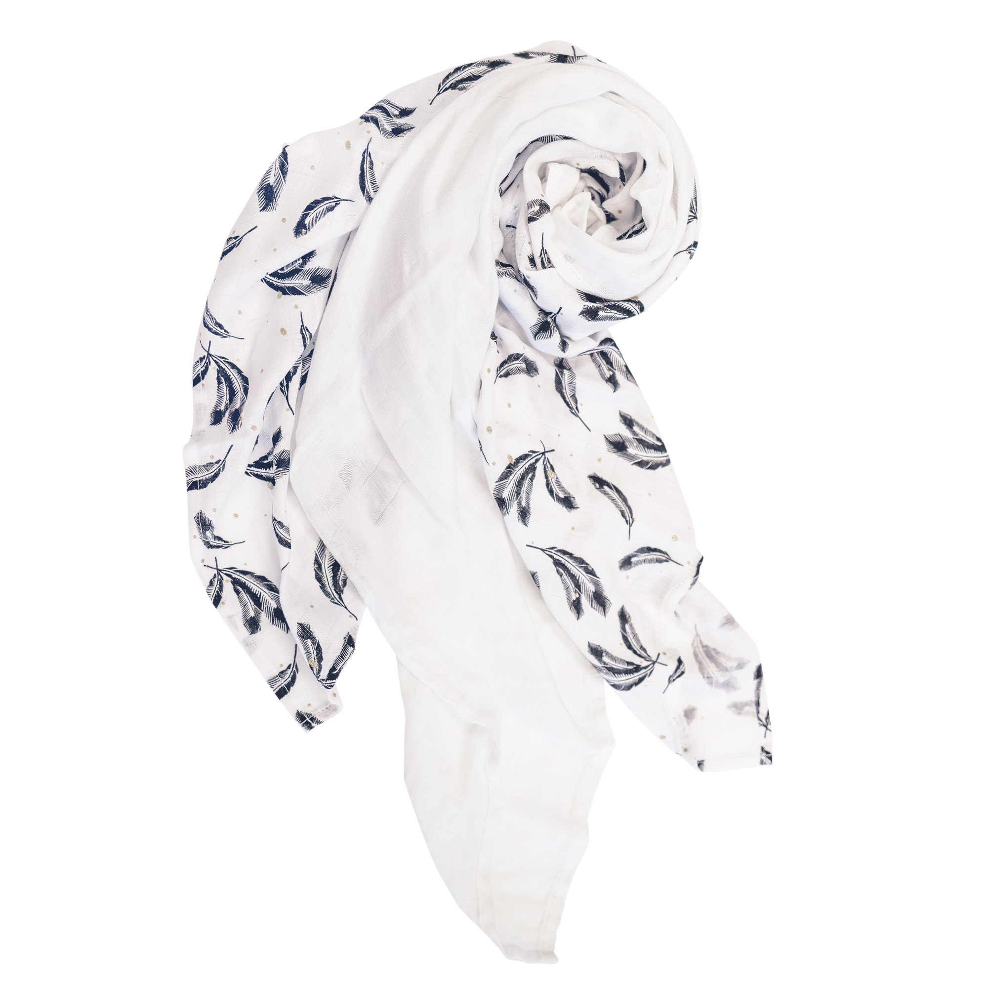 3 langes en bambou : 2 imprimés + 1 étoile BLANC Domiva