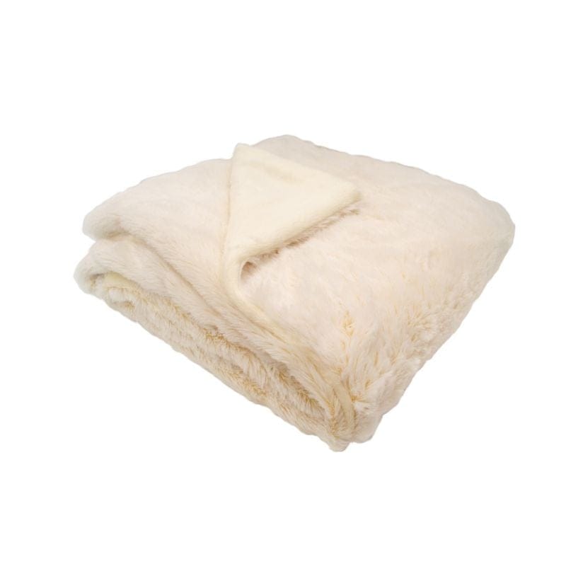 Couverture Snow doublée Microdoux BEIGE Domiva