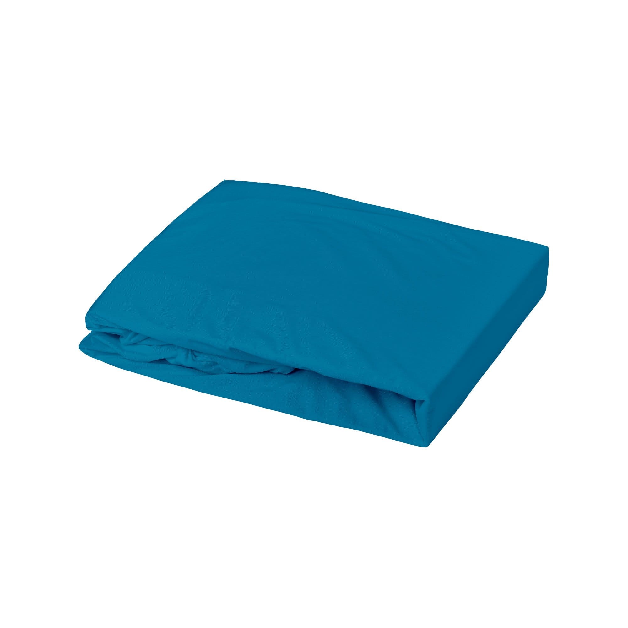 Drap housse Jersey BLEU Domiva