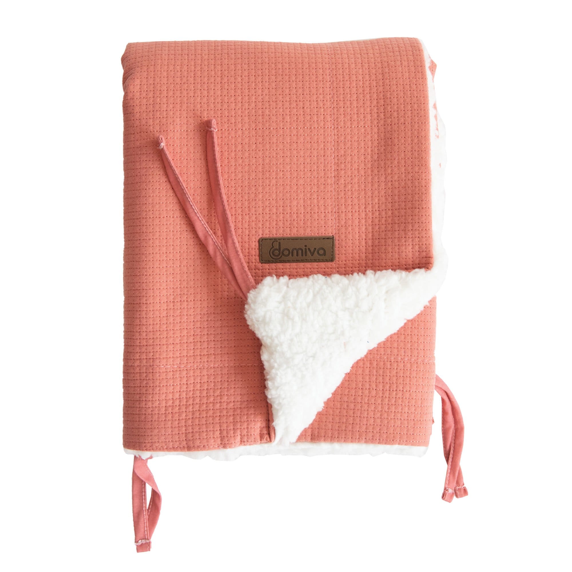Couverture nomade fluffy  ROUGE Domiva