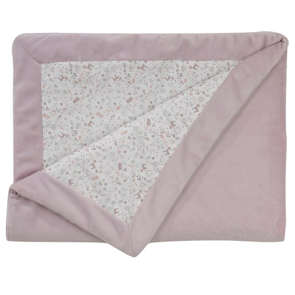 Couverture double face lilas MULTICOLORE Domiva