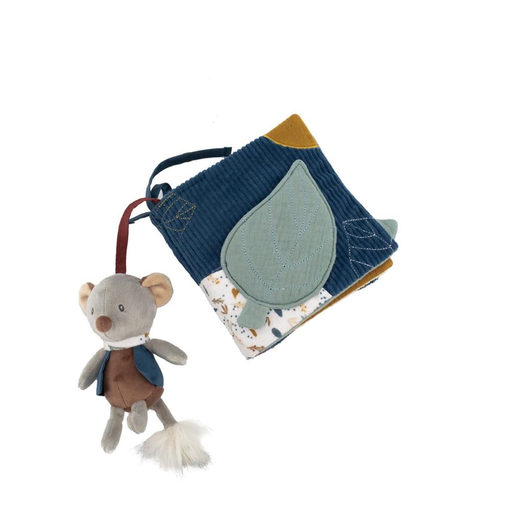 Livre d'activites tissu au fil de l'eau BLEU Domiva