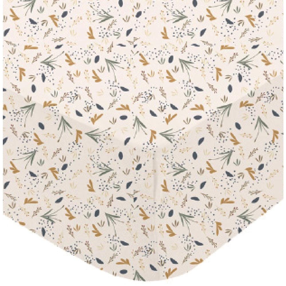 Drap housse jersey imprime au fil de l'eau MULTICOLORE Domiva