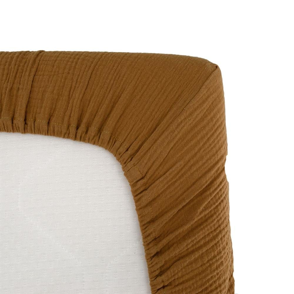 Drap housse lange MARRON Domiva