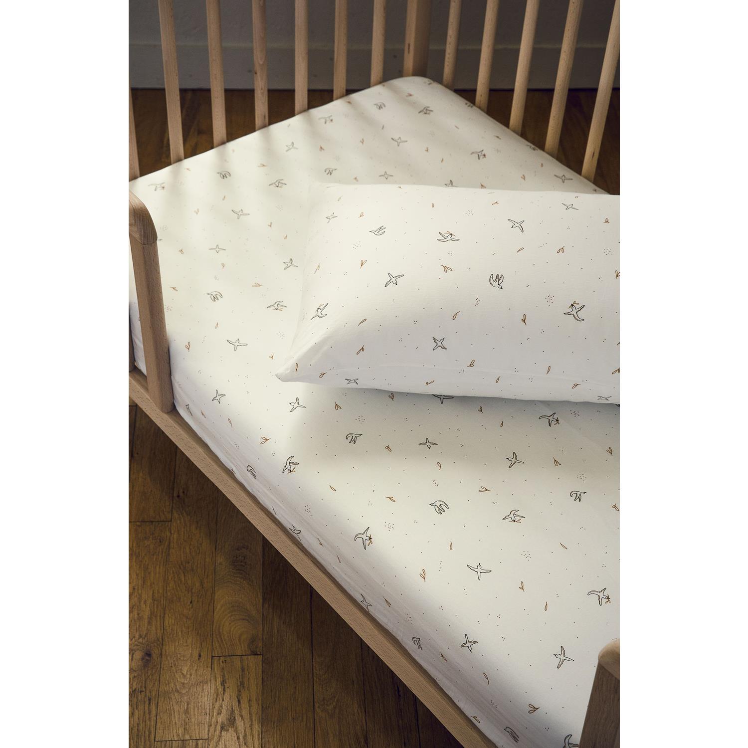 Taie d'oreiller Coton Bio L'envolée MULTICOLORE Kadolis