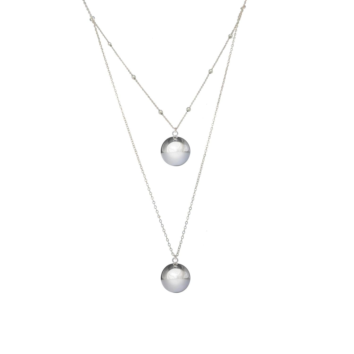 Bola de grossesse lisse double chaine GRIS Irréversible Bijoux