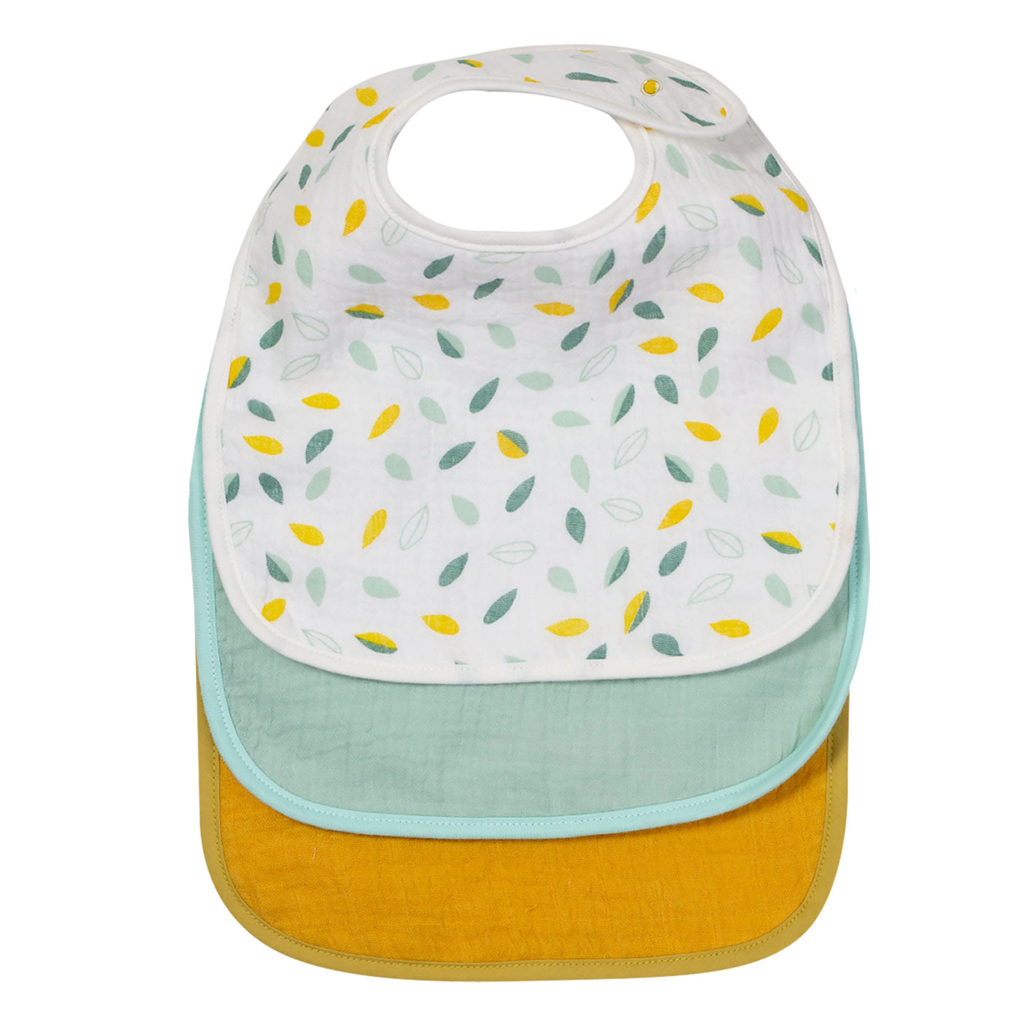 Lot de 3 Bavoirs 1er âge MULTICOLORE Trois Kilos Sept