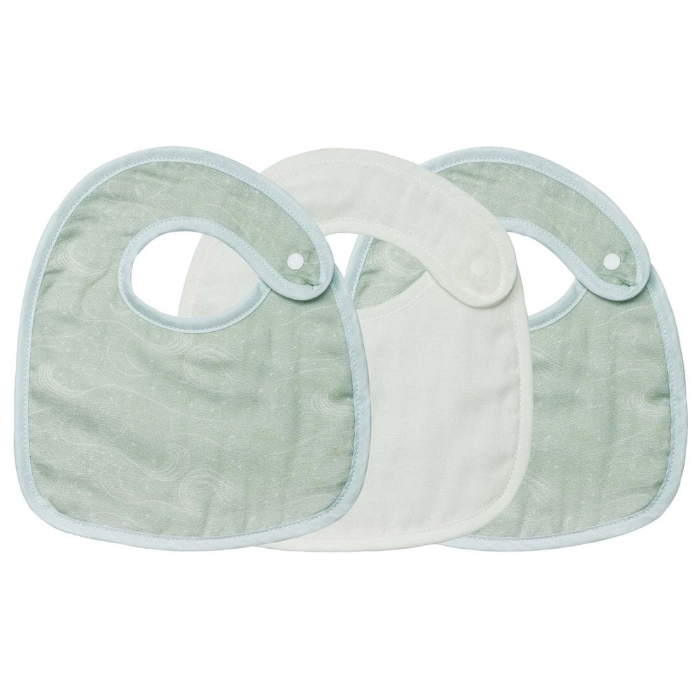 Lot de 3 bavoirs naissance Au large de Nova MULTICOLORE Trois Kilos Sept