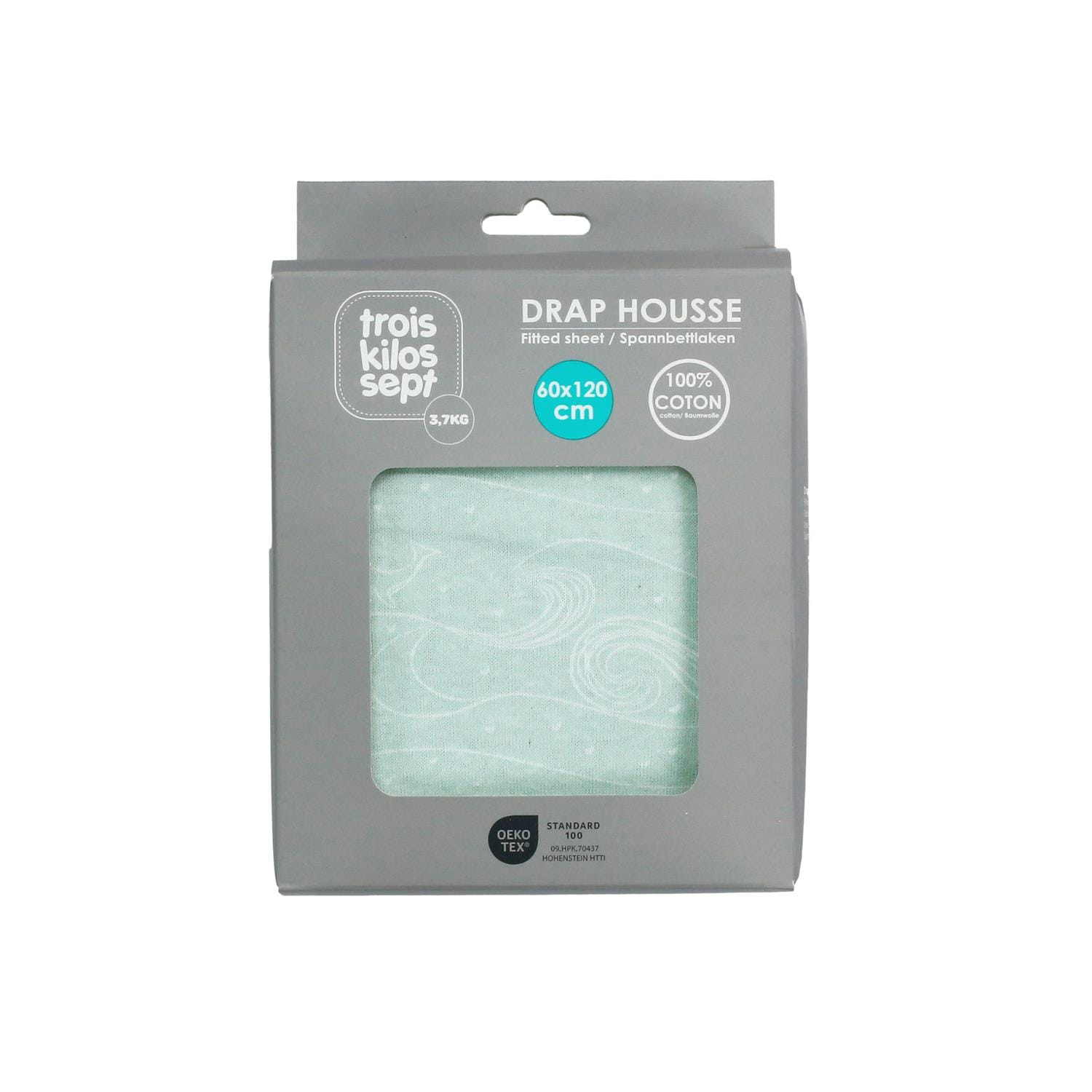 Drap housse aop gaetan BLANC Trois Kilos Sept