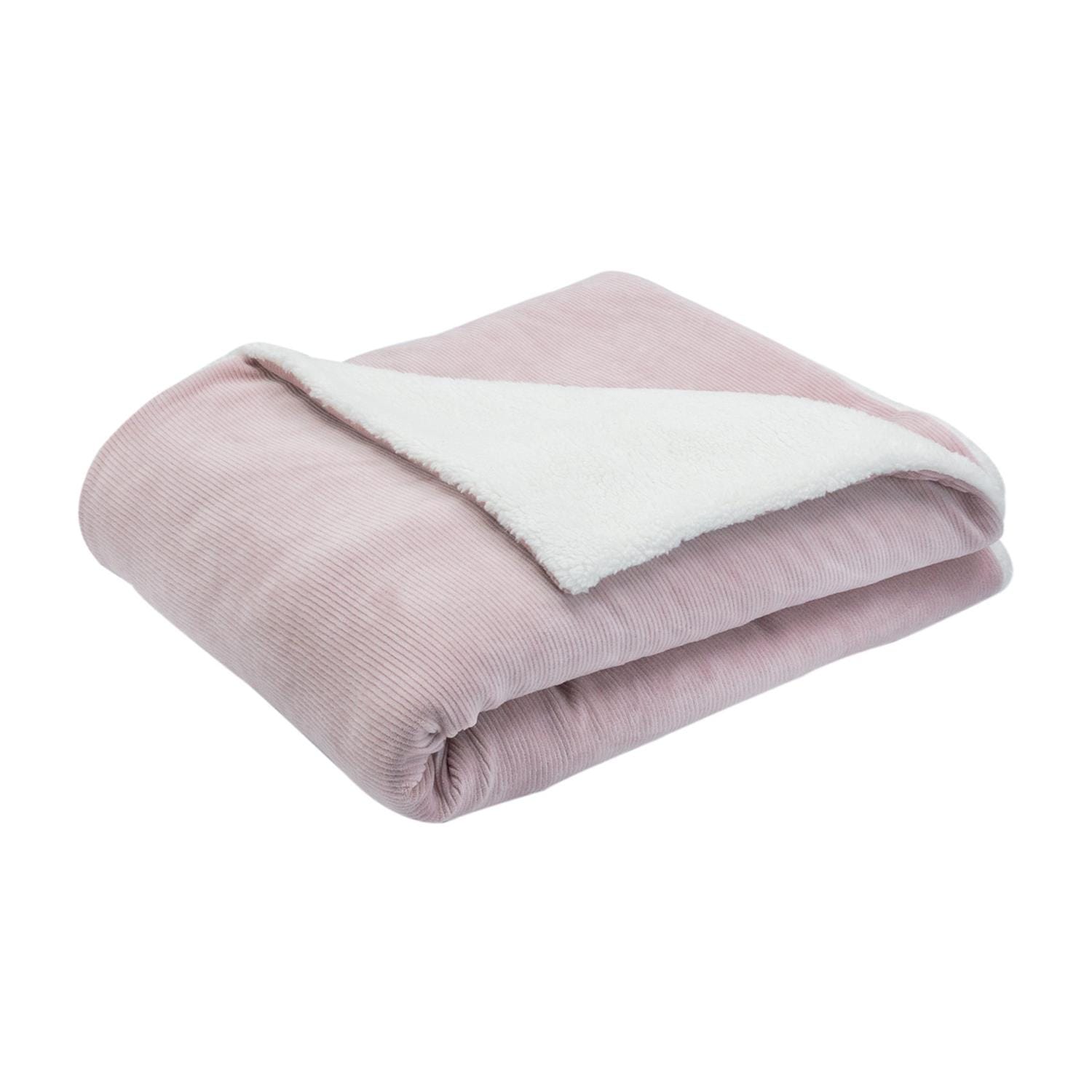 Couverture sherpa Wooly ROSE Trois Kilos Sept