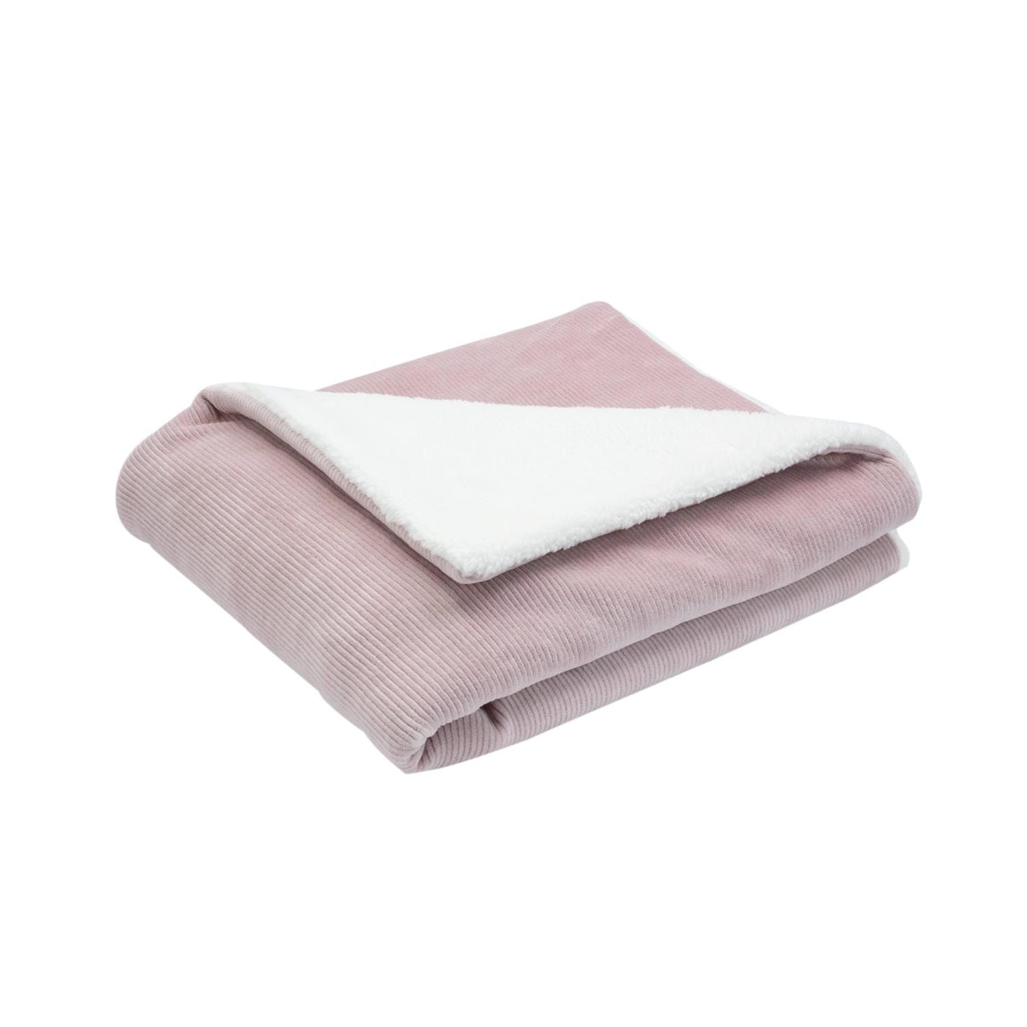 Couverture sherpa Wooly ROSE Trois Kilos Sept