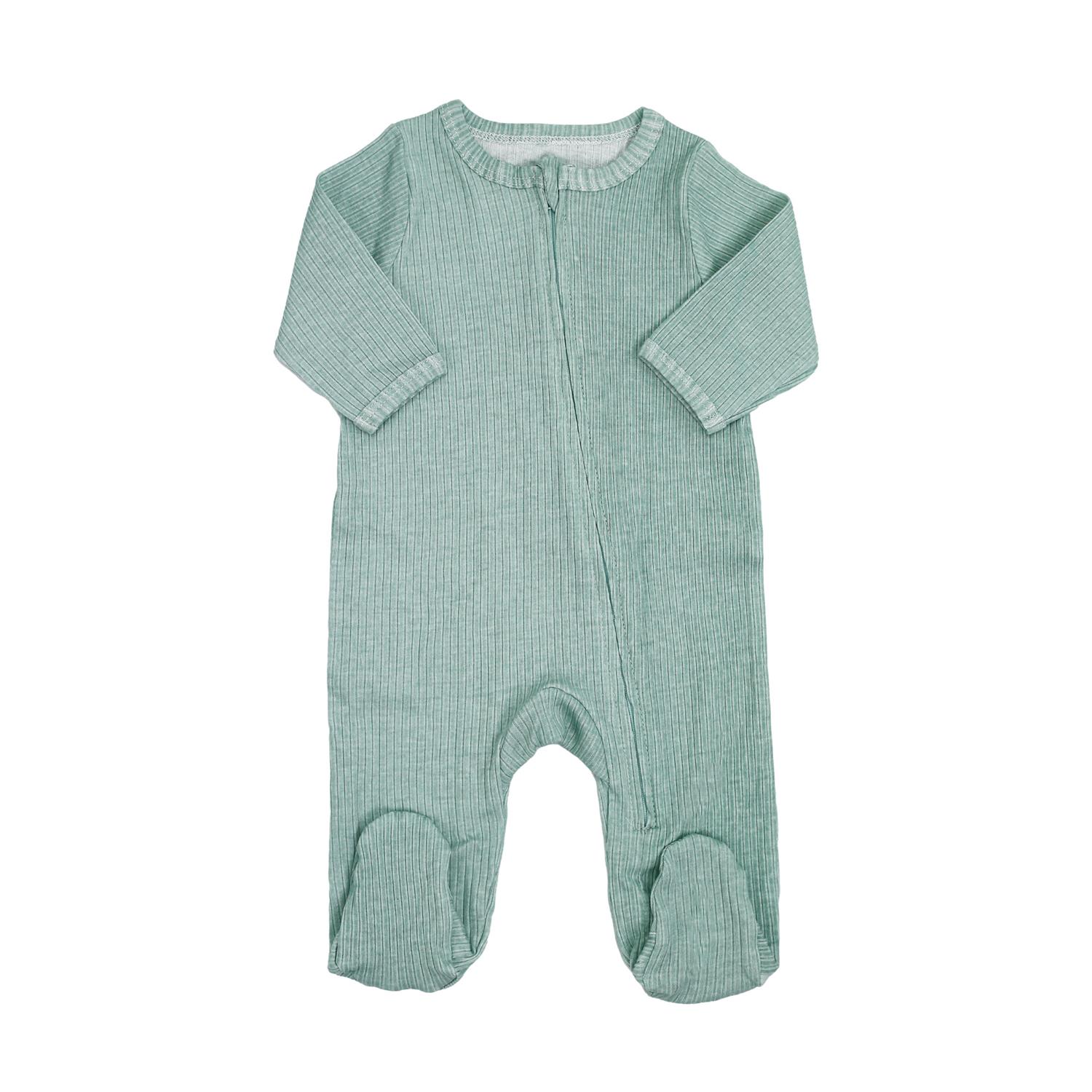 Pyjama Coton Zip VERT Trois Kilos Sept
