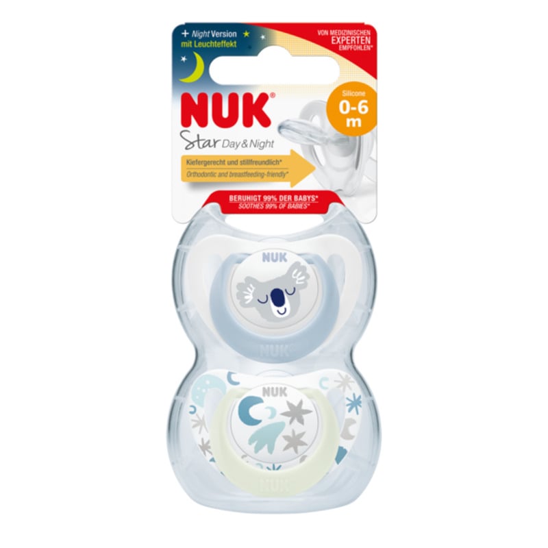 2 Sucettes Starlight MULTICOLORE Nuk