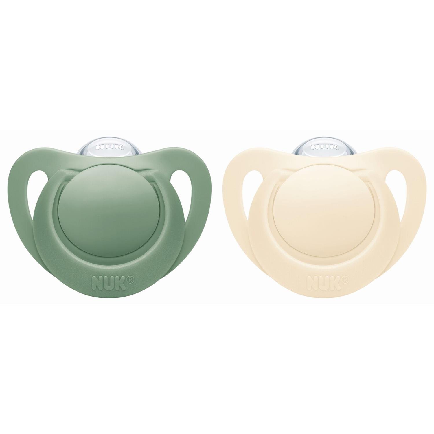 2 Sucettes Nuk for nature silicone VERT Nuk