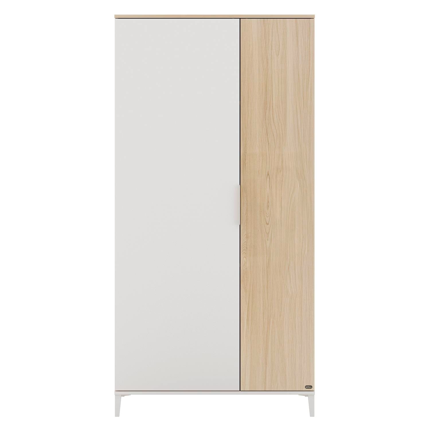 Armoire 2 portes Pomeline BLANC Yuny by Paidi