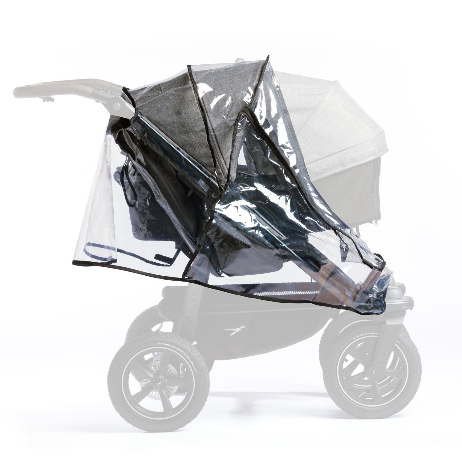 Habillage pluie poussette Duo2 version sport 1 assise NOIR TFK