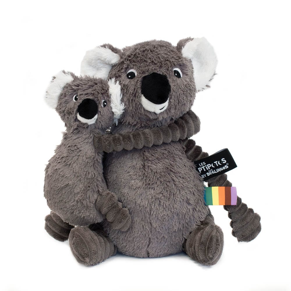Peluche Ptipotos Le Koala GRIS Les Déglingos