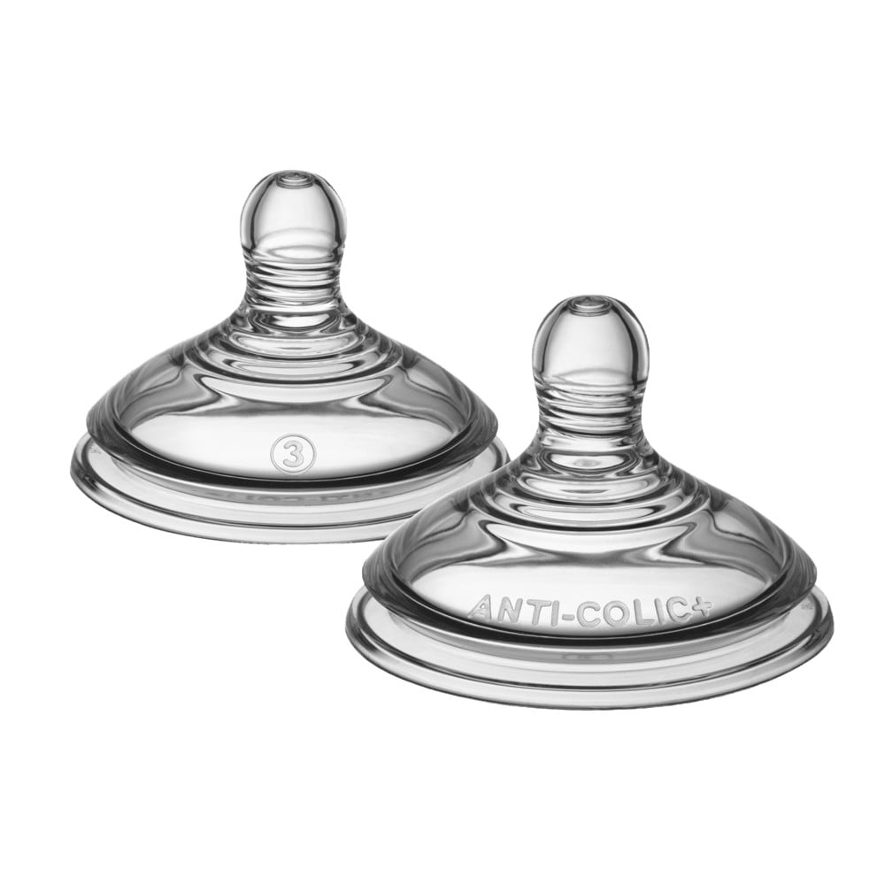 2 tétines anti-colique avancée BLANC Tommee Tippee