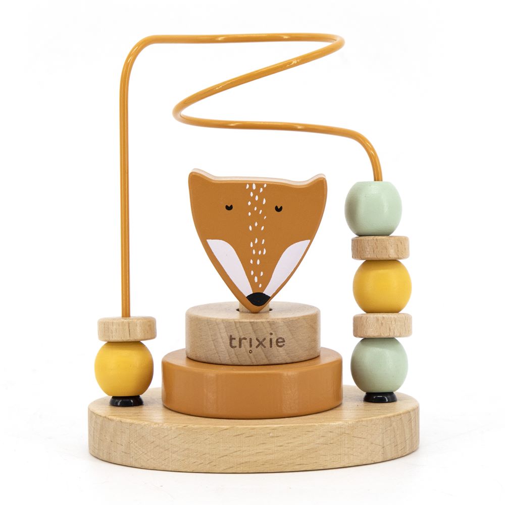 Labyrinthe à perles en bois ORANGE Trixie