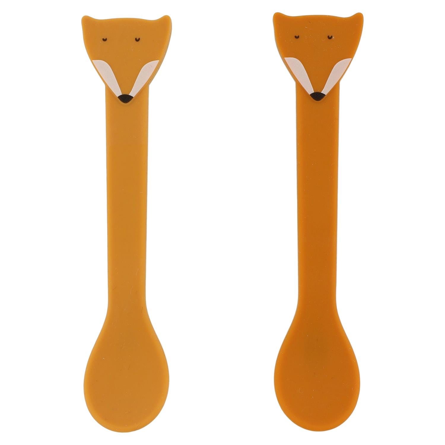 Cuillère silicone 2-pack ORANGE Trixie