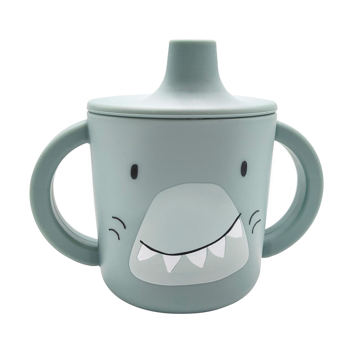 Tasse d'apprentissage en silicone BLEU Trixie