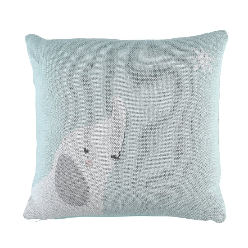 Coussin - Jacquard Bio Anna & Milo VERT Noukie's