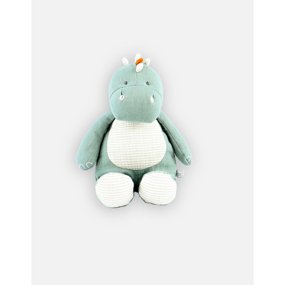 Peluche Small Dino Stegi Mousseline Bio Tiga & Stegi VERT Noukie's