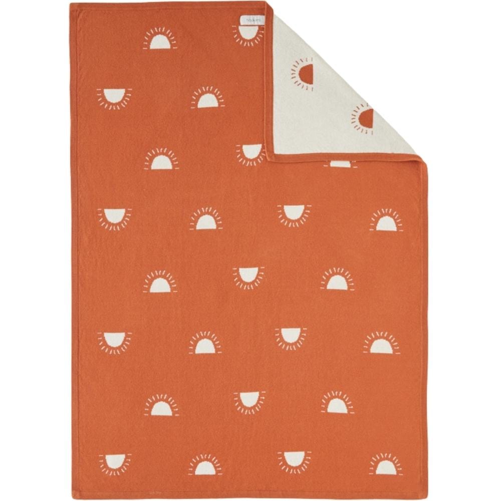 Couverture tricot Babou et Kendi MARRON Noukie's