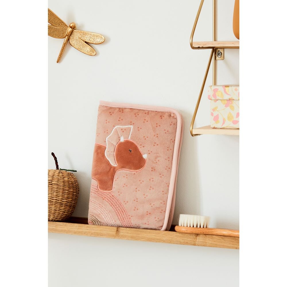 Protège carnet de santé veloudoux Pop ROSE Noukie's